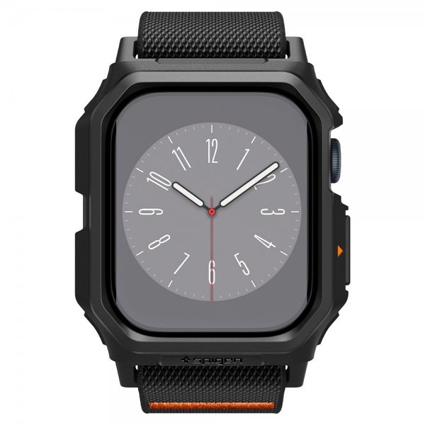 Spigen Apple Watch 46mm (Series 10/11) Armbånd og Deksel Lite Fit Pro Matte Black