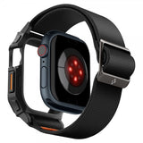 Spigen Apple Watch 46mm (Series 10/11) Armbånd og Deksel Lite Fit Pro Matte Black