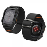 Spigen Apple Watch 46mm (Series 10/11) Armbånd og Deksel Lite Fit Pro Matte Black