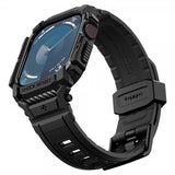 Spigen Apple Watch 46mm (Series 10/11) Armbånd og Deksel Rugged Armor Pro Matte Black