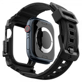 Spigen Apple Watch 46mm (Series 10/11) Armbånd og Deksel Rugged Armor Pro Matte Black