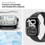 Spigen Apple Watch 46mm (Series 10/11) Skjermbeskytter EliteShield EZ Fit 2-pakning
