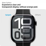 Spigen Apple Watch 46mm (Series 10/11) Skjermbeskytter EliteShield EZ Fit 2-pakning