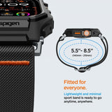Spigen Apple Watch Ultra 1/2 49mm Armbånd og Deksel Lite Fit Pro Matte Black