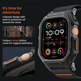 Spigen Apple Watch Ultra 1/2 49mm Armbånd og Deksel Lite Fit Pro Matte Black