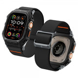 Spigen Apple Watch Ultra 1/2 49mm Armbånd og Deksel Lite Fit Pro Matte Black