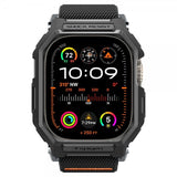 Spigen Apple Watch Ultra 1/2 49mm Armbånd og Deksel Lite Fit Pro Matte Black