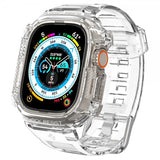 Spigen Watch Ultra 49mm Armbånd og Deksel Rugged Armor Pro Crystal Clear