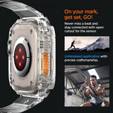 Spigen Watch Ultra 49mm Armbånd og Deksel Rugged Armor Pro Crystal Clear
