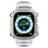 Spigen Watch Ultra 49mm Armbånd og Deksel Rugged Armor Pro Crystal Clear