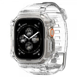 Spigen Watch Ultra 49mm Armbånd og Deksel Rugged Armor Pro Crystal Clear