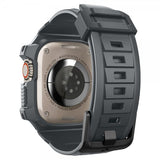 Spigen Apple Watch Ultra 49mm Armbånd og Deksel Rugged Armor Pro Dark Gray