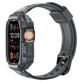 Spigen Apple Watch Ultra 49mm Armbånd og Deksel Rugged Armor Pro Dark Gray