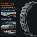 Spigen Apple Watch Ultra 49mm Armbånd og Deksel Rugged Armor Pro Dark Gray