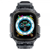 Spigen Apple Watch Ultra 49mm Armbånd og Deksel Rugged Armor Pro Space Crystal