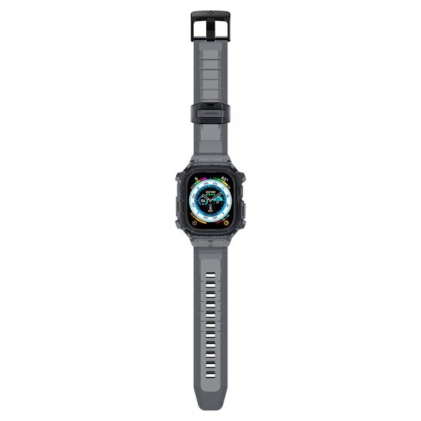 Spigen Apple Watch Ultra 49mm Armbånd og Deksel Rugged Armor Pro Space Crystal