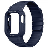Apple Watch Ultra Armbånd Deksel Silikon Magnetlukking Blå