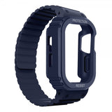 Apple Watch Ultra Armbånd Deksel Silikon Magnetlukking Blå