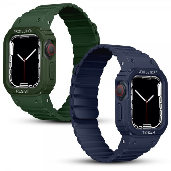 Apple Watch Ultra Armbånd Deksel Silikon Magnetlukking Grønn