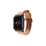 Journey Apple Watch 44/45/46mm/Apple Watch Ultra Armbånd Leather Band Tan
