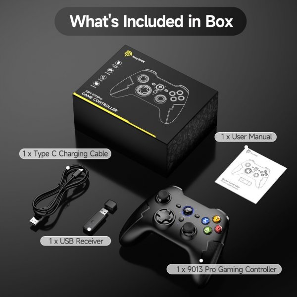 EasySMX Arion 9013 Pro Trådløs Spillkontroller PC/Switch/Mobil Svart