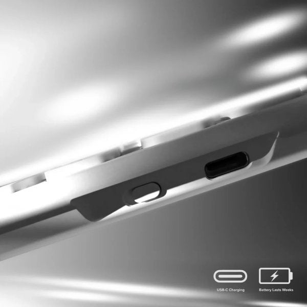 ALOGIC Trådløs Tastatur Echelon Bluetooth USB-C Rechargeable Hvit