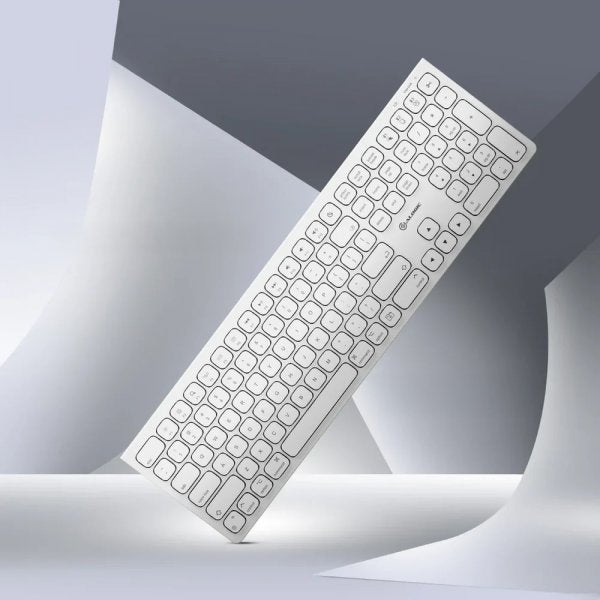 ALOGIC Trådløs Tastatur Echelon Bluetooth USB-C Rechargeable Hvit
