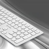 ALOGIC Trådløs Tastatur Echelon Bluetooth USB-C Rechargeable Hvit