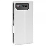 Asus ROG Phone 6/ROG Phone 6 Pro Etui Litchi Hvit