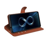 Asus Zenfone 8 Etui med Stativ Brun