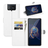 Asus Zenfone 8 Flip Etui Litchi Hvit