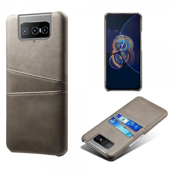 Asus Zenfone 8 Flip Deksel To Kortlommer Grå