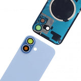 Baksideglass med smådeler for iPhone 17 - Blå
