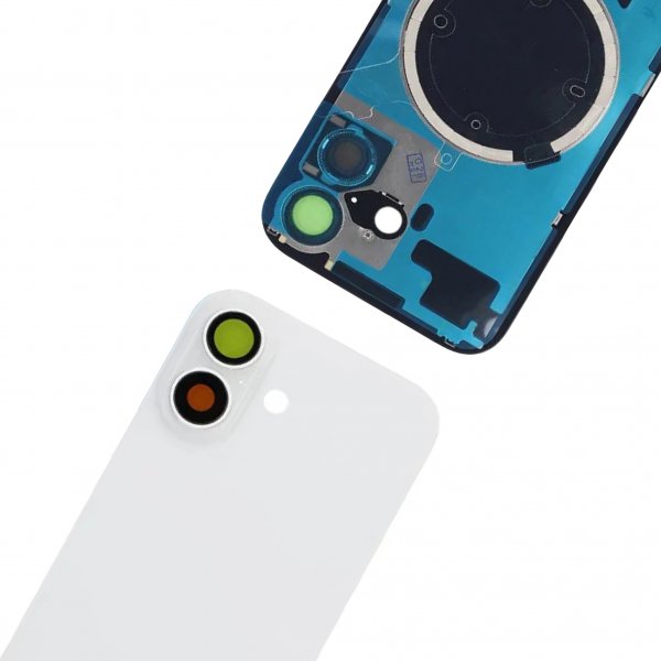 Bakside Glass med smådeler for iPhone 17 - Hvit
