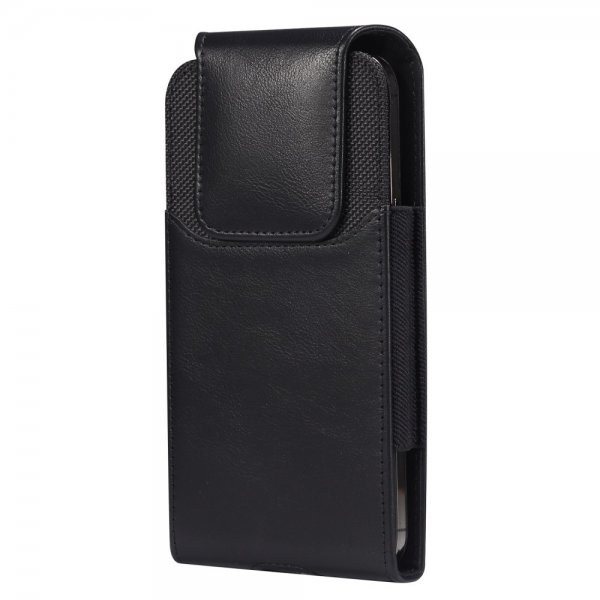 Etui Belteveske Mobiltelefon 6.2-6.5" Svart