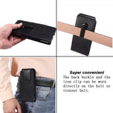 Etui Belteveske Mobiltelefon 6.2-6.5" Svart
