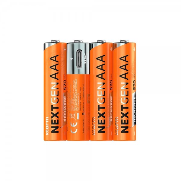 Xtorm Batteri AAA Rechargeable USB-C 4-pakning