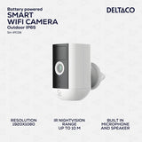 Deltaco Smart Home Batteridrevet WiFi-kamera IP54