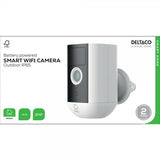 Deltaco Smart Home Batteridrevet WiFi-kamera IP54