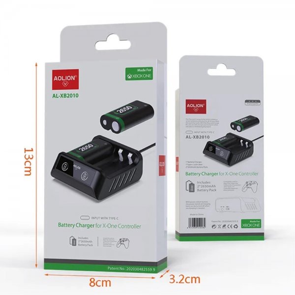 Aolion Batterilader til Xbox Series X-kontroller