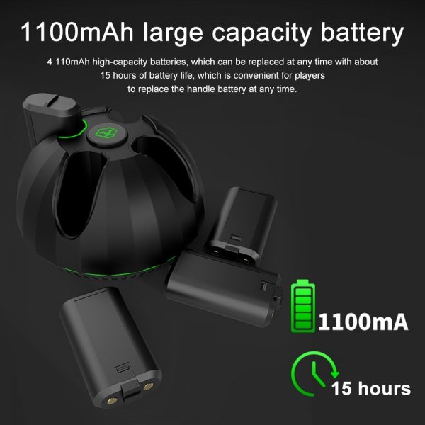 Aolion Batteriladestasjon for Xbox-spillkontroller