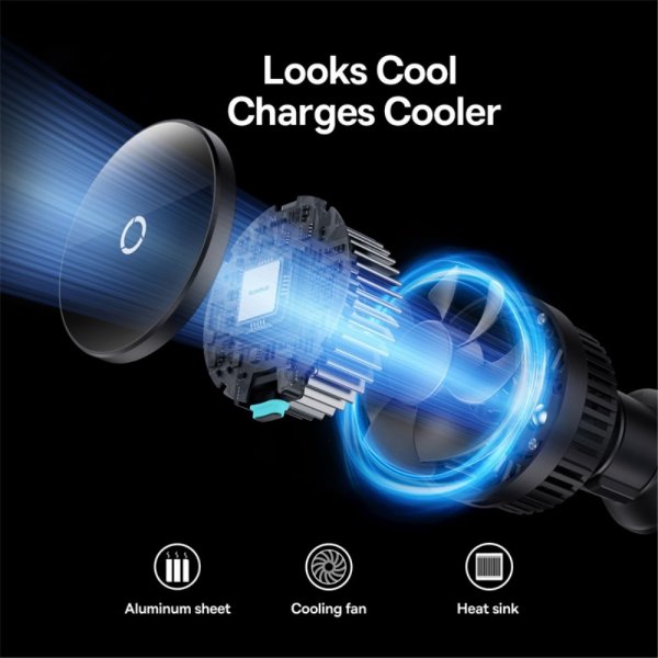 Baseus Mobilholder til bil MagPro Series Magnetic Wireless Charging Car Mount 15W MagSafe