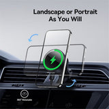 Baseus Mobilholder til bil MagPro Series Magnetic Wireless Charging Car Mount 15W MagSafe