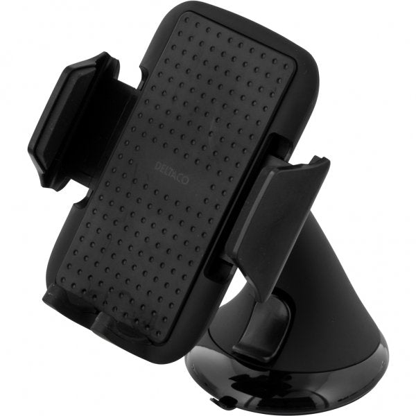Deltaco Mobilholder til bil Med Justerbar Brakett Gooseneck Svart
