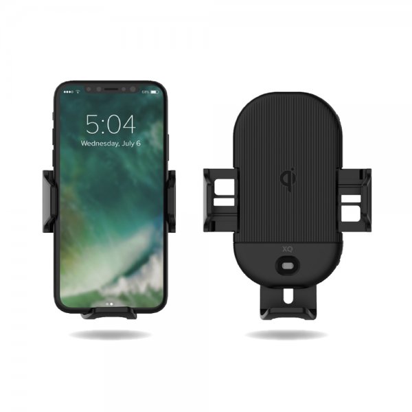 Xqisit Mobilholder til bil med Trådløs Laddning 10W Svart