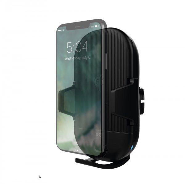 Xqisit Mobilholder til bil med Trådløs Laddning 10W Svart