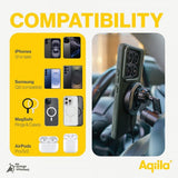Aqiila Mobilholder til bil Chargebird QC1 Qi2 MagSafe 15W