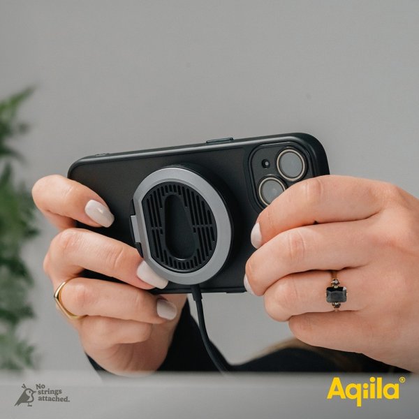 Aqiila Mobilholder til bil Chargebird QC1 Qi2 MagSafe 15W
