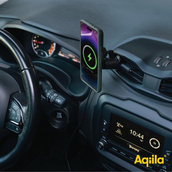 Aqiila Mobilholder til bil Chargebird QC1 Qi2 MagSafe 15W