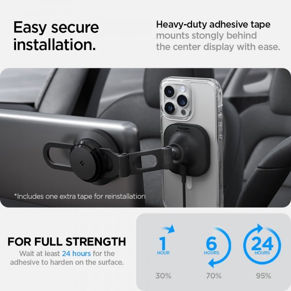 Spigen Mobilholder til bil OneTap Pro 3 Tesla Screen Mount with Charging MagFit